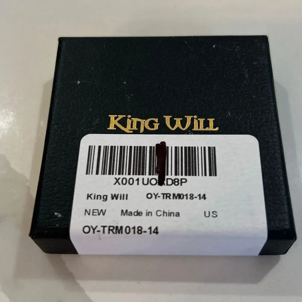 NEW King Will men's thin wedding band stainless steel size14
